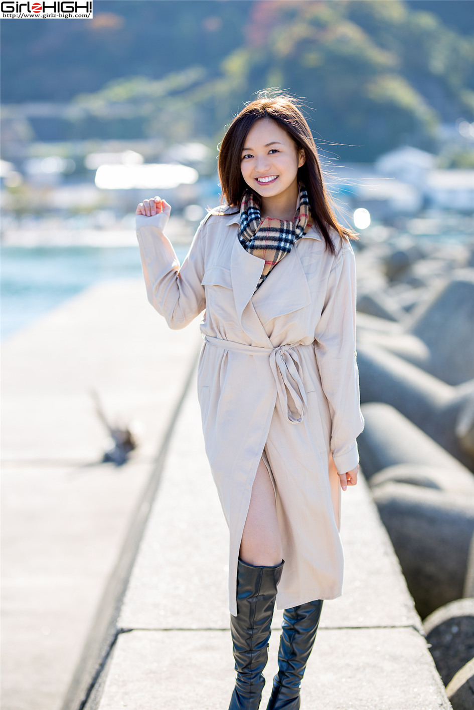 [Girlz-High] 日本长靴美女山中真由美户外情趣蕾丝装写真 NO.269第1张