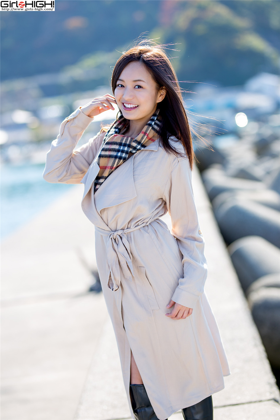 [Girlz-High] 日本长靴美女山中真由美户外情趣蕾丝装写真 NO.269第2张